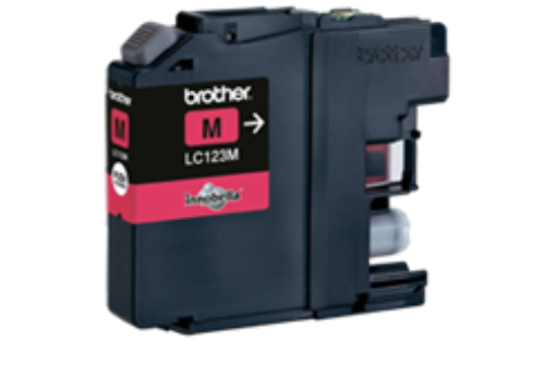 תמונה של ראש דיו אדום ,תואם LC-123M brother ברדר