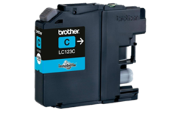 תמונה של ראש דיו כחול תואם LC-123C brother ברדר