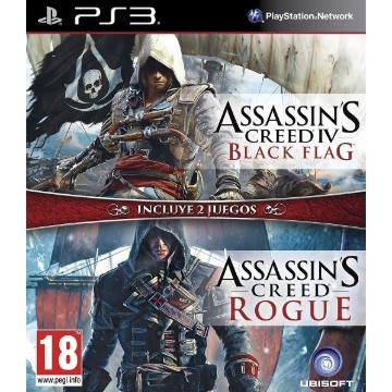 תמונה של Ps3 assassins creed black flag + rogue double pack
