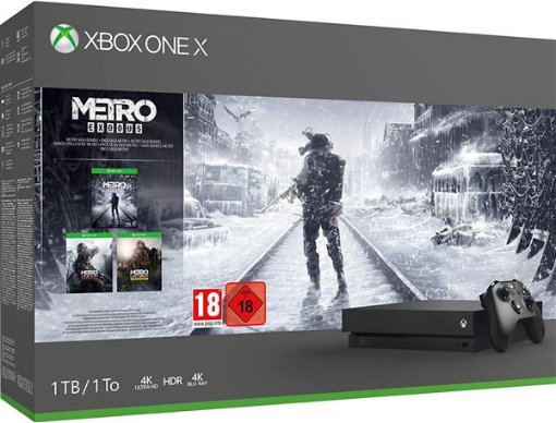 תמונה של קונסולת Xbox One X 1TB + Metro Saga