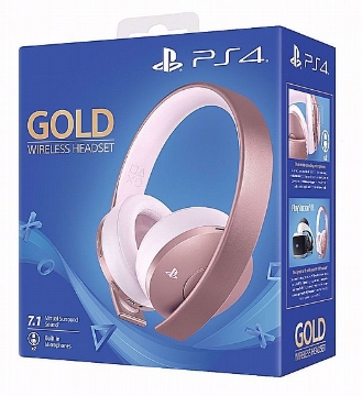 תמונה של אוזניות אלחוטיות Gold 7.1  Sony Gold Rose Wireless Headset