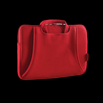 תמונה של מעטפת עם ידיות ותאי איחסון עבור מחשבים ניידים בצבע אדום "15.6
