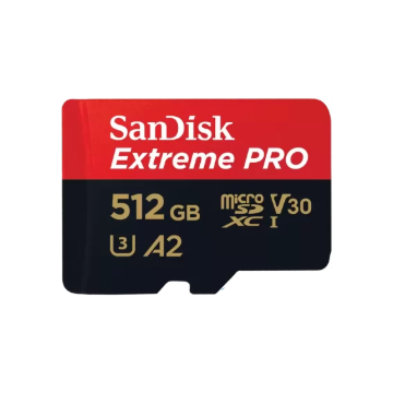תמונה של כרטיס זיכרון SanDisk Extreme Pro SDSQXCZ-512G 512GB Micro SD סנדיסק