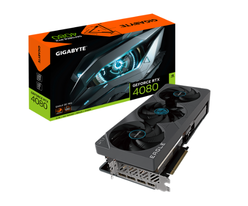 תמונה של כרטיס מסך Gigabyte RTX 4080 Eagle 16GB OC Windforce Pcie 4.0