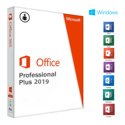 תמונה של תוכנת אופיס Microsoft Office Professional 2019 - רישיון קבוע ניתן להעברה בין מחשבים