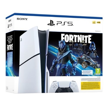 תמונה של קונסולה לבנה PLAYSTATION 5 SLIM 1TB BLURAY Fortnite Colbat Star אחריות ישפאר