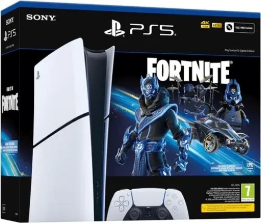 Picture of קונסולה פליסטשיין 5 ללא כונן PLAYSTATION 5 SLIM 1TB Digital Fortnite Colbat Star  אחריות ישפאר