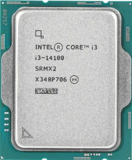 תמונה של מעבד דור 14 Intel Core I3 14100 Tray no fan up to 4.7GHZ