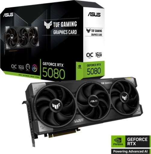 תמונה של כרטיס מסך Asus TUF Gaming RTX 5080 16GB GDDR7 OC Edition