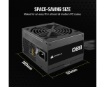 תמונה של ספק CORASIR CX650 Non modular 650W 80 Plus Bronz PSU