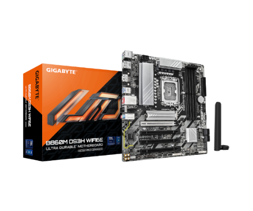 תמונה של לוח לאינטל דור 15 Gigabyte B860M DS3H Micro-ATX WIFI BT DDR5