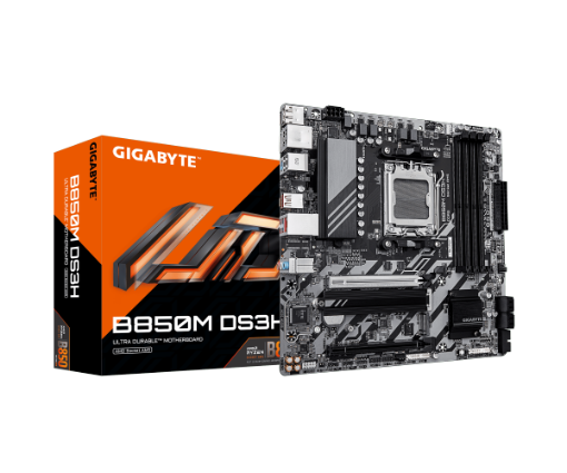תמונה של לוח אם GIGABYTE B850M DS3H DDR5 MICRO-ATX AM5 2.5GBE LAN