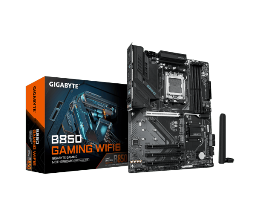 תמונה של לוח אם GIGABYTE B850 GAMING WIFI 6 ATX DDR5 AM5 BT 2.5GBE LAN