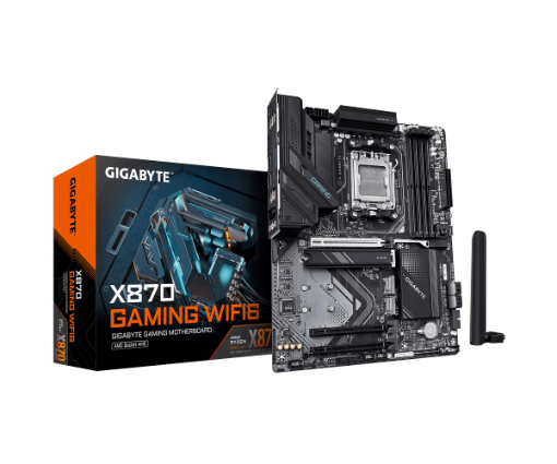 תמונה של לוח אם GIGABYTE X870 GAMING WIFI6 ATX DDR5 AM5 BT 2.5GB LAN