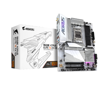 תמונה של לוח אם Gigabyte B650E A ELITE X AX ICE ATX AM5 DDR5 WIFI BT White