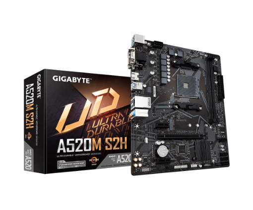תמונה של לוח אם למעבדי Gigabyte A520M S2H 1.3 VGA DVI HDMI AM4 AMD