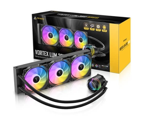תמונה של קירור נוזלי משולש  ANTEC VORTEX LUM 360 ARGB 280W TDP