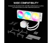 תמונה של קירור נוזלי לבן Corsair iCUE NAUTILUS 360 RS White 360mm AIO