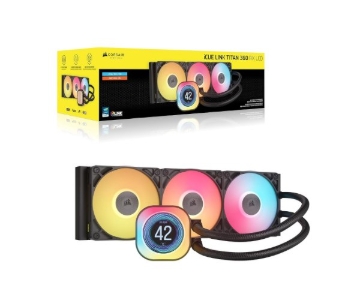 תמונה של קירור נוזלי  Corsair iCUE TITAN 360 RX LCD Balck 360mm AIO