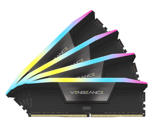 תמונה של ז. לנייח CORSAIR VENGEANCE RGB 64GB 4x16GB DDR5 6200MHz C32