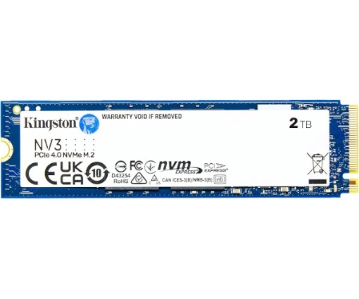תמונה של דיסק פנימי Kingston NV3 2TB NVME GEN 4.0 M.2 2280 6000/5000Mb/s