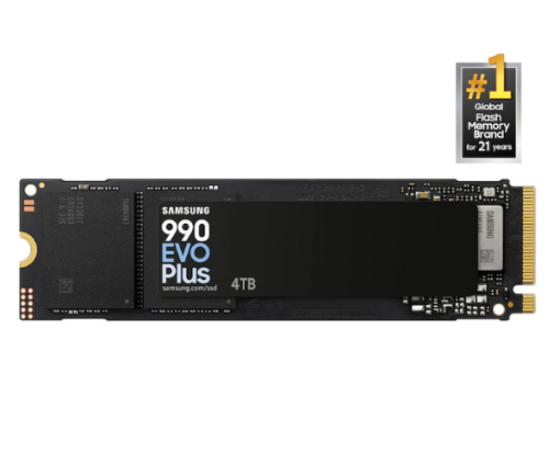 תמונה של דיסק פנימי Samsung 990 EVO PLUS 4TB up to 7250 Read 6300 Write