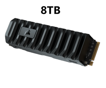 תמונה של דיסק פנימי Corsair MP600 PRO XT 8TB NVME Gen4 with Heatsync