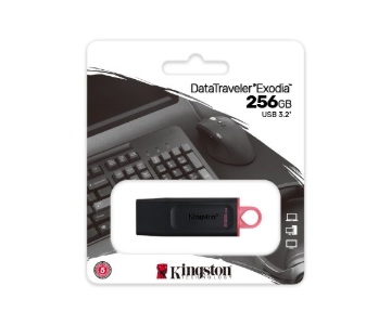 תמונה של זכרון נייד Kingstone DataTraveler Exodia 256GB USB 3.2