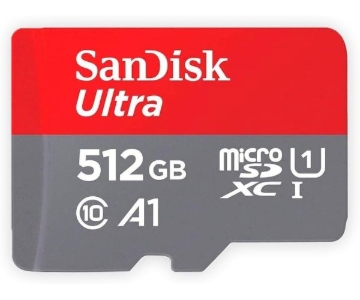 תמונה של כרטיס זכרון SanDisk 512GB Ultra microSDXC UHS-I Up to 150MB/s C10