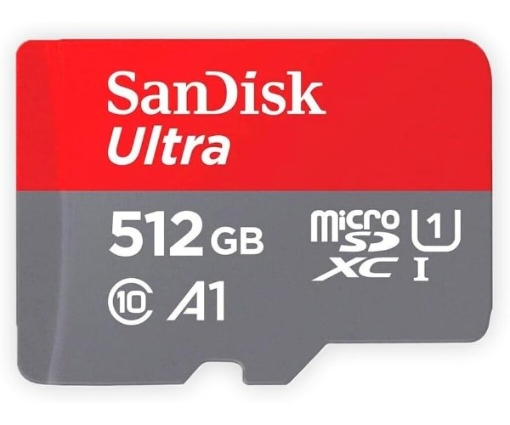 תמונה של כרטיס זכרון SanDisk 512GB Ultra microSDXC UHS-I Up to 150MB/s C10