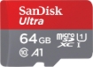תמונה של כרטיס זכרון SanDisk 64GB Ultra microSDXC UHS-I Up to 140MB/s C10