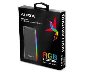 תמונה של מארז חיצוני לדיסק A-DATA EC700G M.2/NVME USB-C ENCLOSURE RGB
