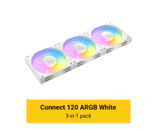 Picture of מאוררים למארז ANTEC Connect C120 ARGB WHITE 3PK