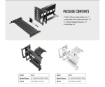 תמונה של כבל ותושבת לכ. מסך Antec PCIE-4.0 Adjustable Vertical Bracket