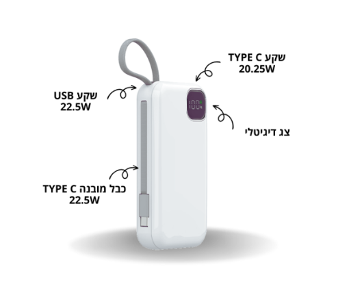 Picture of סוללת גיבוי Qliq PowerBank E32B 20000mAh Quick Charge 22.5E/66W
