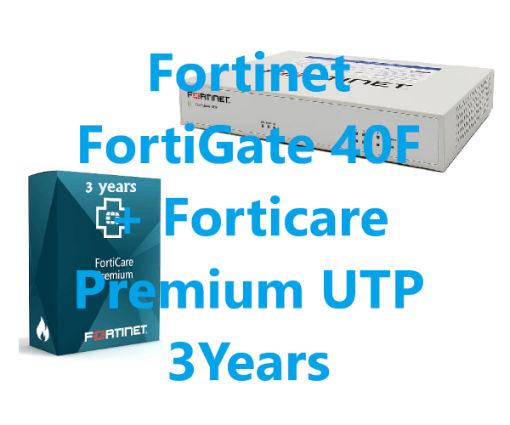 תמונה של באנדל מכשיר ומנוי FortiGate-40F HW PLUS premium UTP 3 years