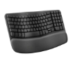 תמונה של מקלדת ארגונומית אלחוטית LOGITECH LOGI Wave Keys