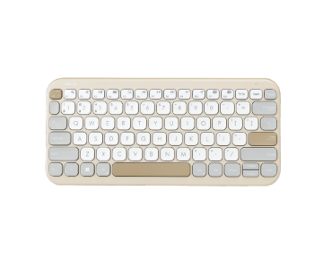 תמונה של מקלדת אלחוטית ASUS Marshmallow Keyboard KW100 BT Oat Milk