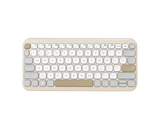 תמונה של מקלדת אלחוטית ASUS Marshmallow Keyboard KW100 BT Oat Milk