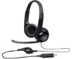 תמונה של אוזניות ומיקרופון Logitech H390 USB Headphones Black