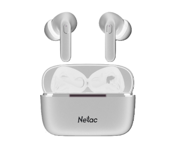 תמונה של אוזניות NETAC LK65 Bluetooth 5.3 Up to 5.5Hrs Play White Stereo