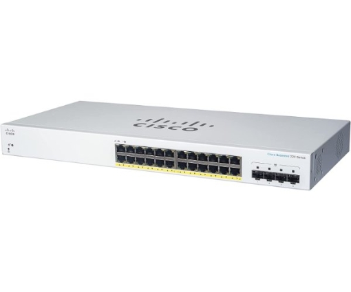 תמונה של מתג מנוהל Cisco CB220 24P Port 1GB+4XSFP