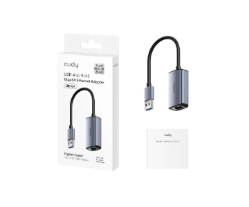 תמונה של כרטיס רשת CUDY UE10A USB-A 3.0 TO RJ45 UP TO 1GB