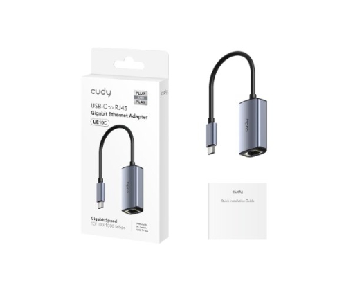 תמונה של כרטיס רשת CUDY UE10C USB-C TO RJ45 UP TO 1GB