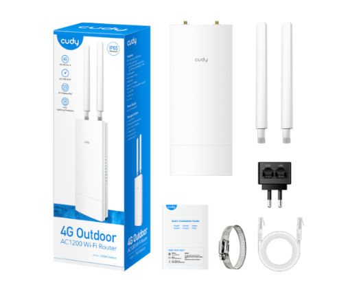 Picture of נתב מוקשח אלחוטי כולל מודם סלולרי CUDY LT500 OUTDOOR 4G LTE