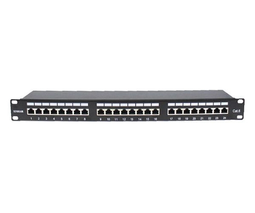 תמונה של פנל 24 מחברים RJ-45 CAT 6
