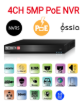 תמונה של מערכת הקלטה לארבע מצלמות Provision 5mp NVR5-4100PXN-MM POE IP