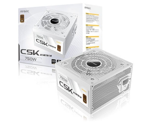 Picture of ספק כוח לבן ANTEC CSK 750DC Non-Modular 750W 80 PLUS Bronze 120MM
