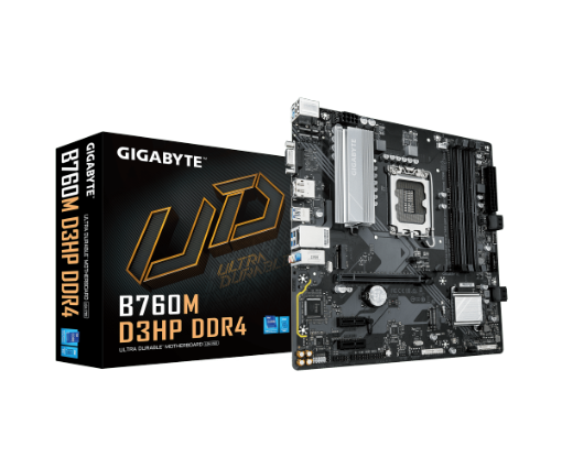 תמונה של לוח אם אינטל GIGABYTE B760M D3HP DDR4 mATX DP HDMI VGA LGA1700