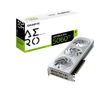 תמונה של כרטיס מסך Gigabyte GeForce RTX 5060 Ti AERO OC 8GB White